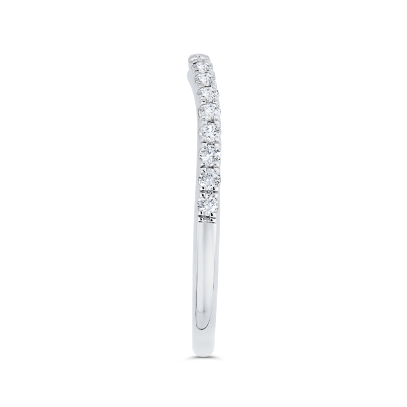 Diamond Wedding Band in 14K White Gold