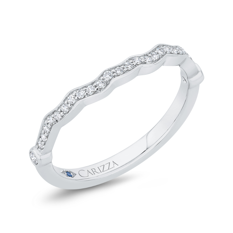 Diamond Wedding Band in 14K White Gold