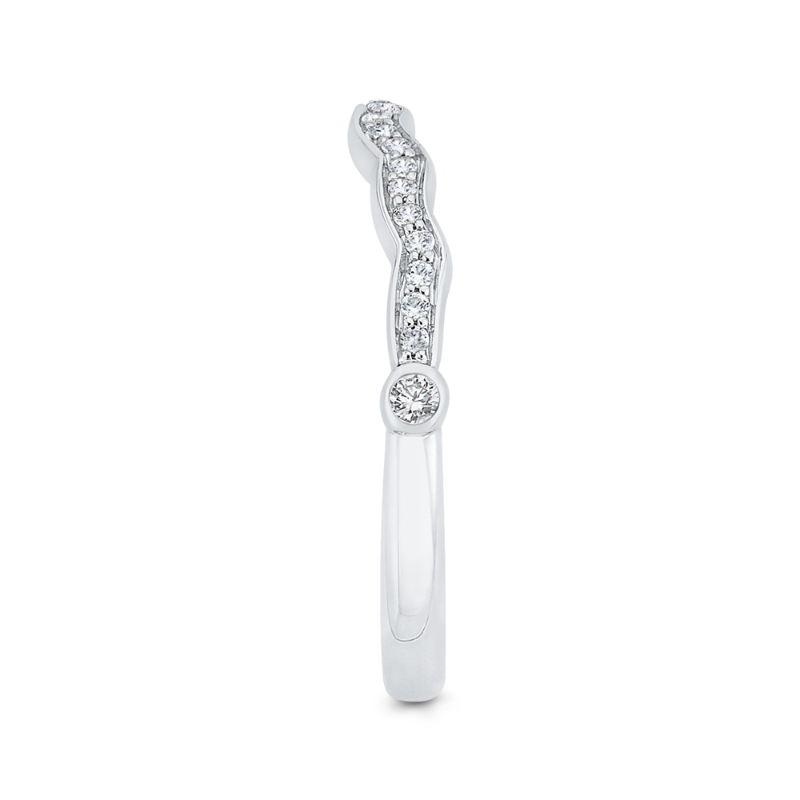 Diamond Wedding Band in 14K White Gold