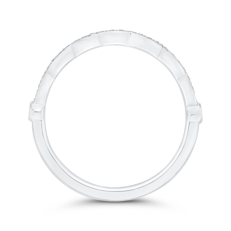 Diamond Wedding Band in 14K White Gold