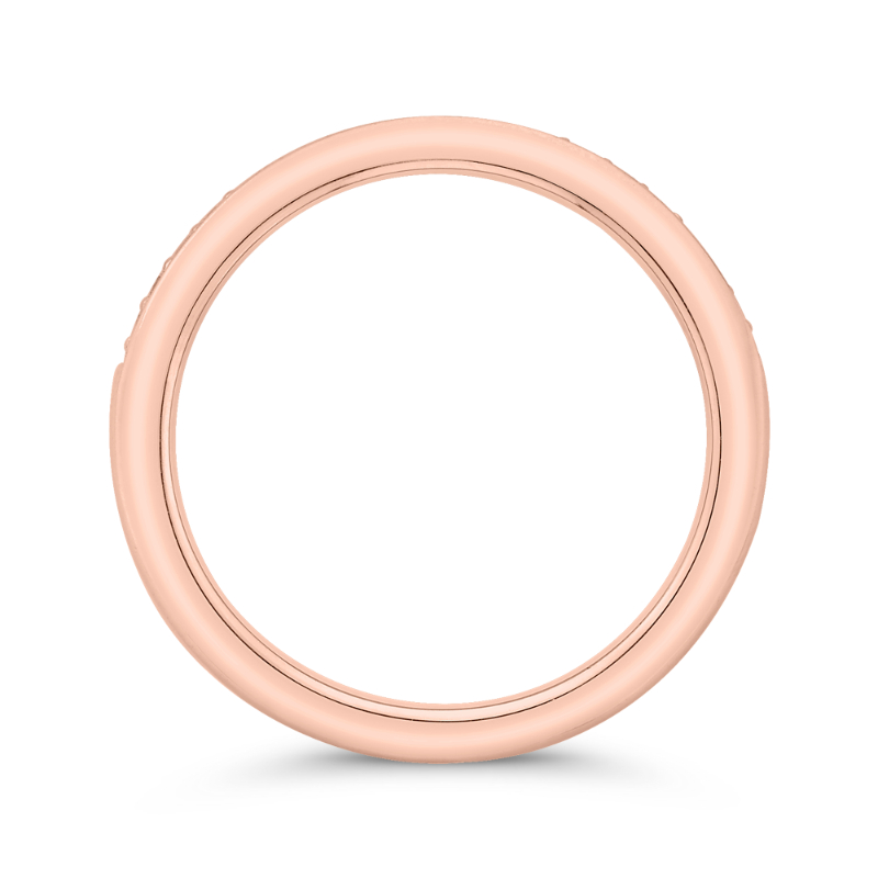 Diamond Wedding Band in 14K Rose Gold