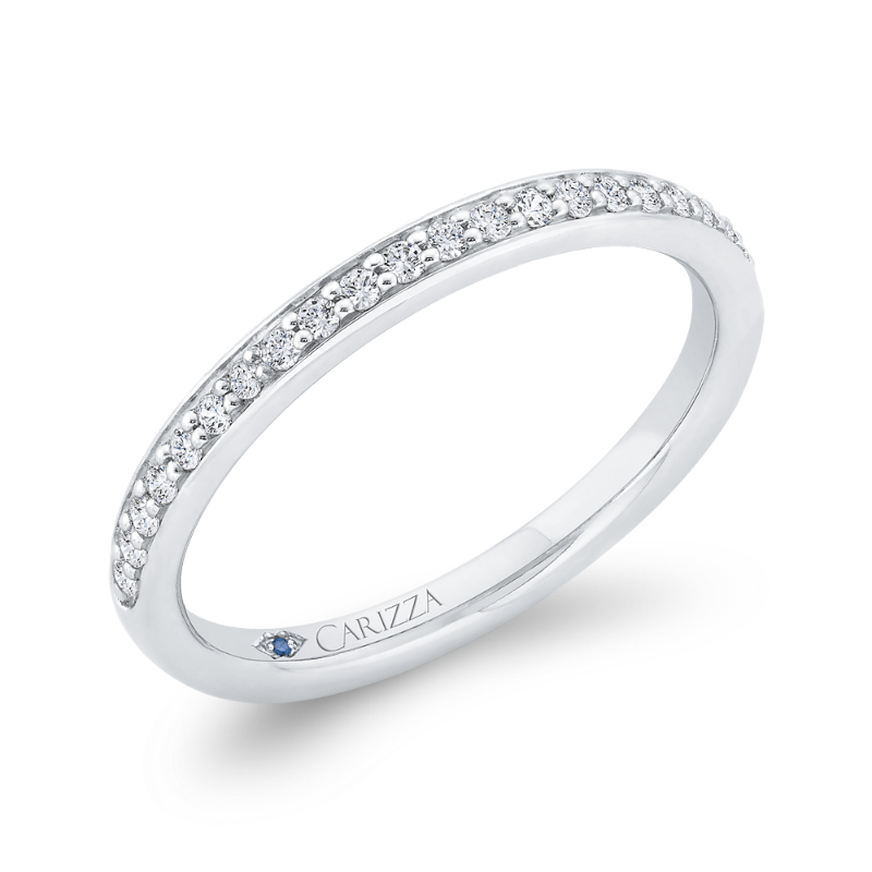 Diamond Wedding Band in 14K White Gold