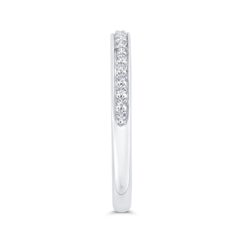 Diamond Wedding Band in 14K White Gold