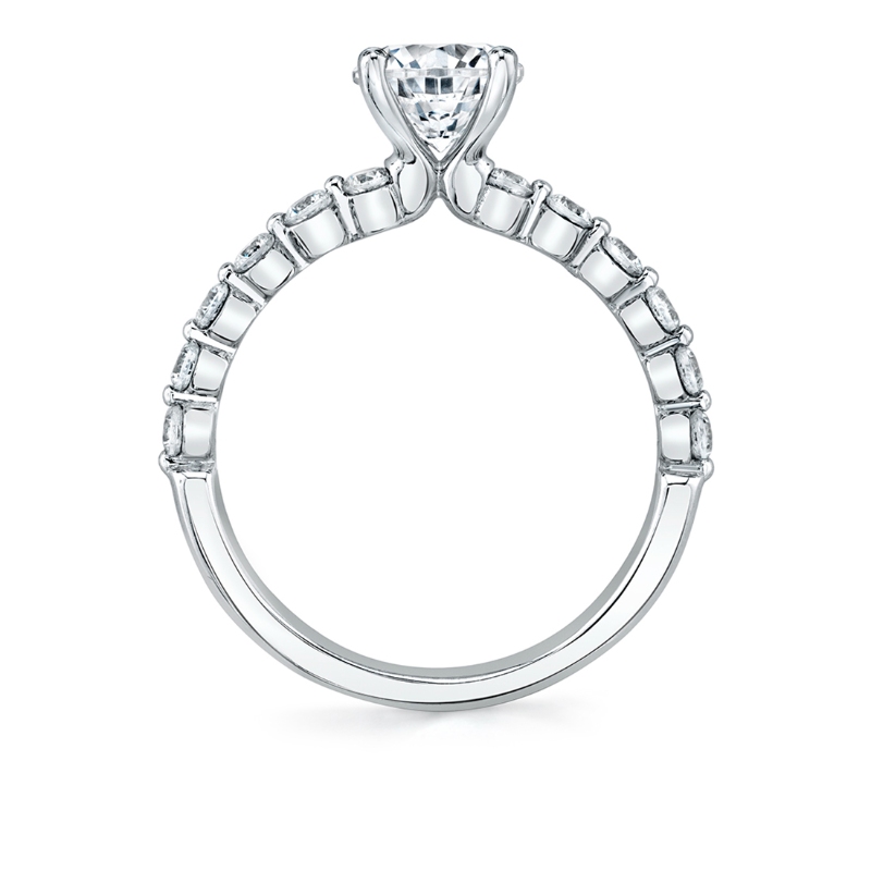 Round Cut Delicate Engagement Ring - Ivanna