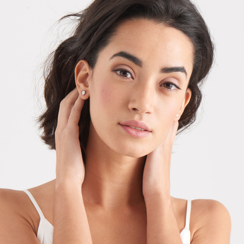 Opal Colour Stud Earrings