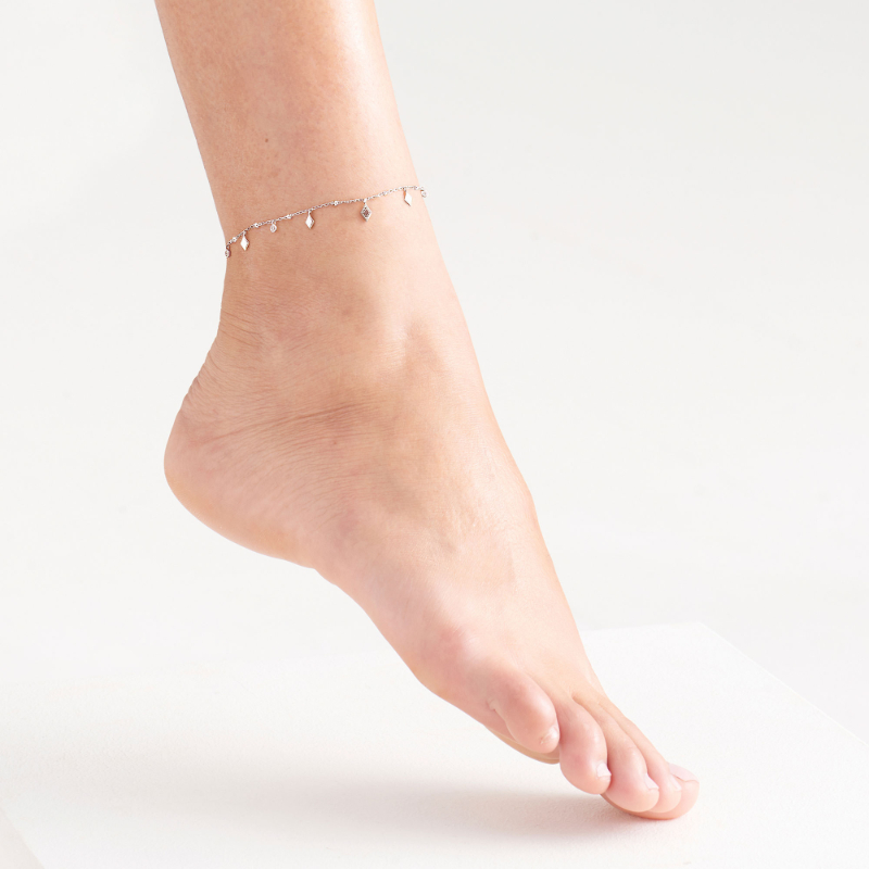 ANIA HAIE STERLING SILVER BOHEMIA ANKLET