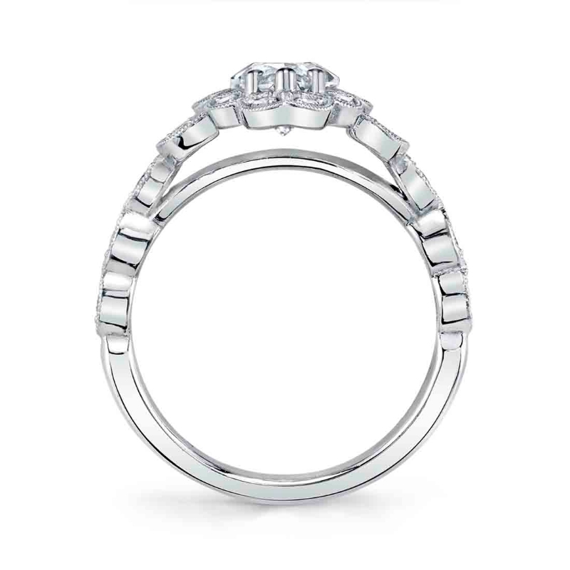 Flower Engagement Ring - Jori