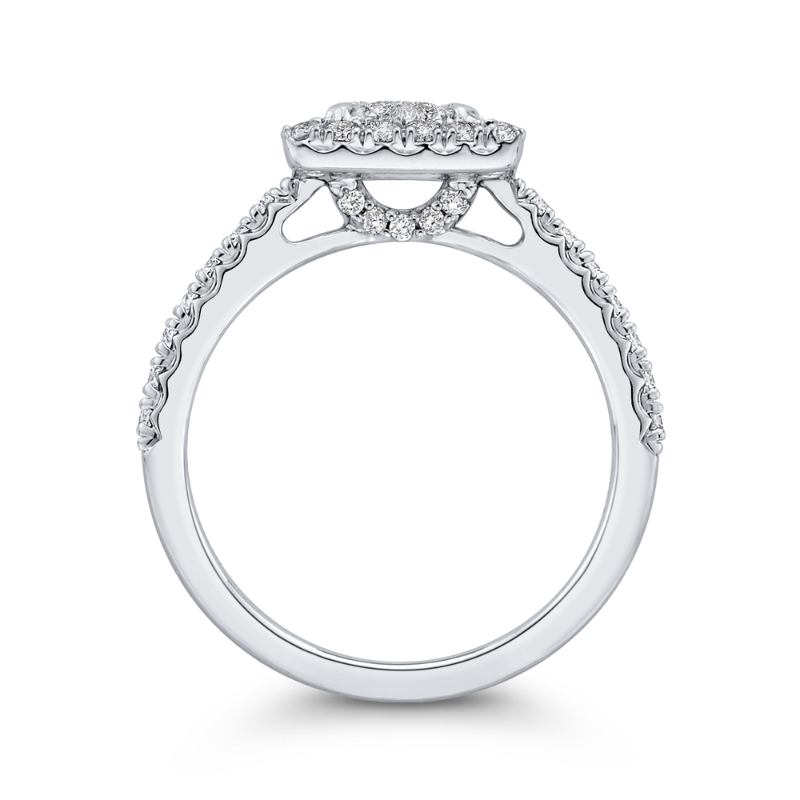 Diamond Engagement Ring in 14K White Gold
