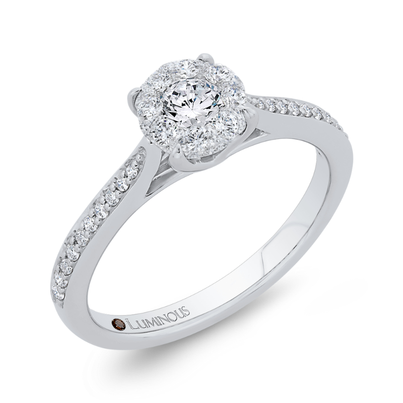 Diamond Engagement Ring in 14K White Gold