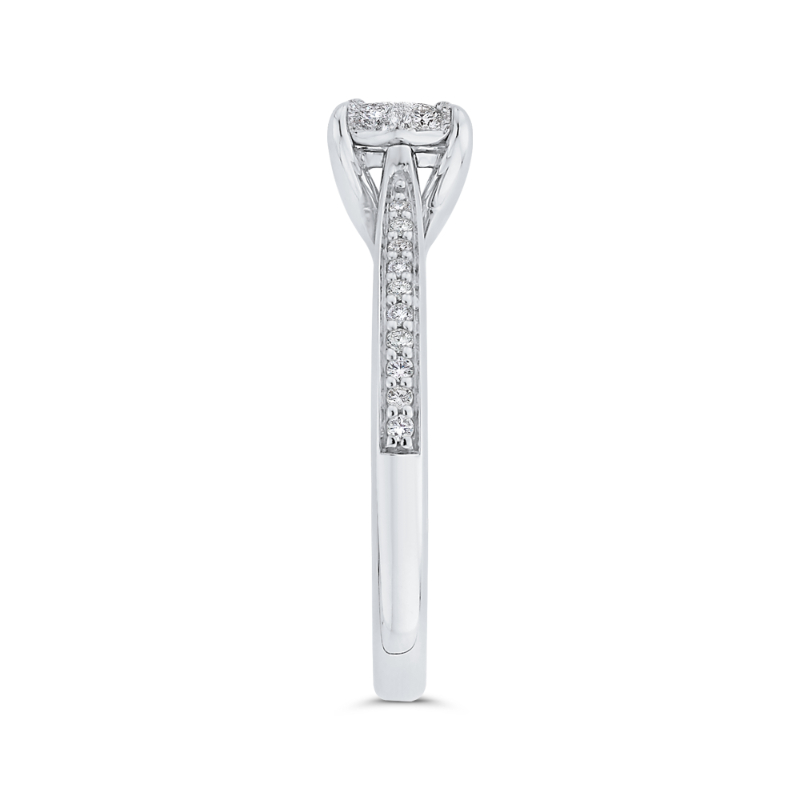 Diamond Engagement Ring in 14K White Gold