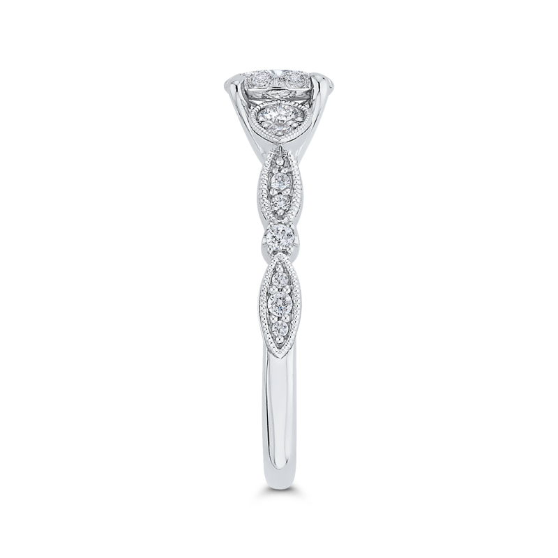Diamond Engagement Ring in 14K White Gold