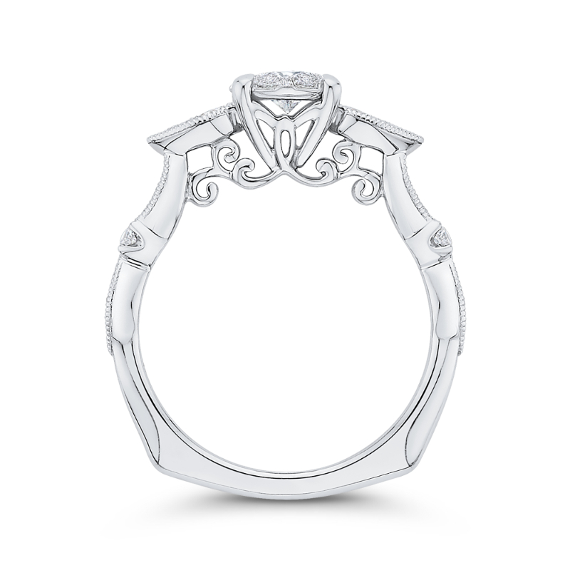 Diamond Engagement Ring in 14K White Gold