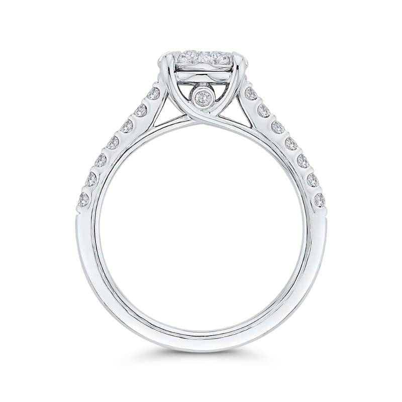 Diamond Engagement Ring in 14K White Gold
