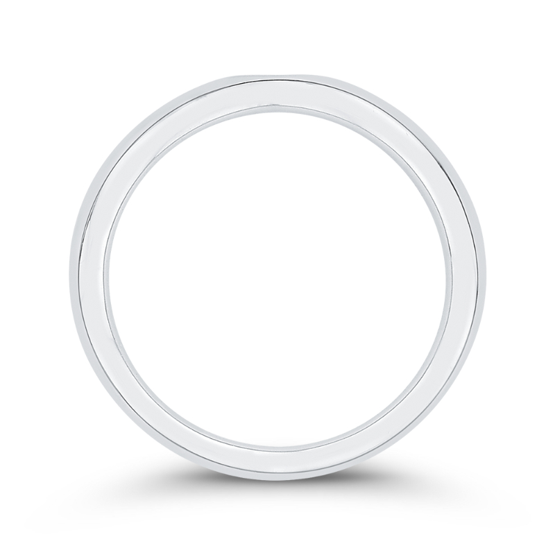Plain Wedding Band in 14K White Gold
