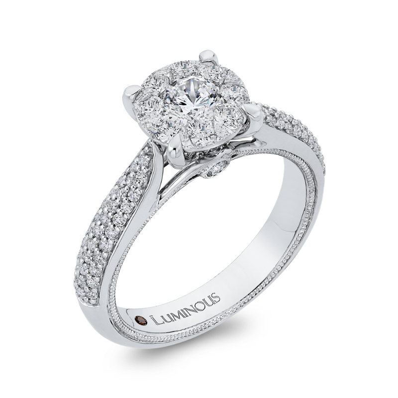 Diamond Engagement Ring in 14K White Gold