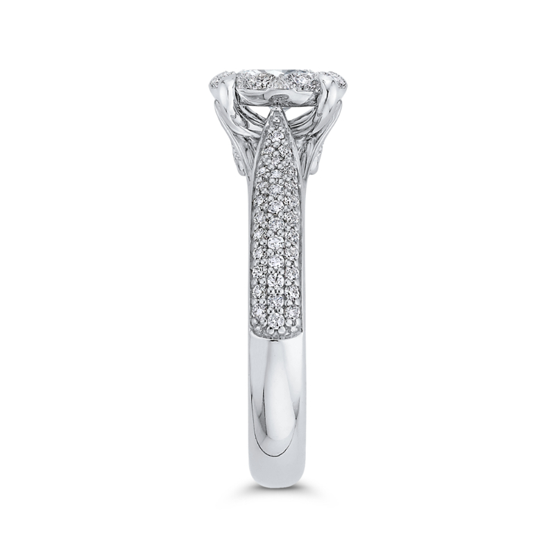 Diamond Engagement Ring in 14K White Gold