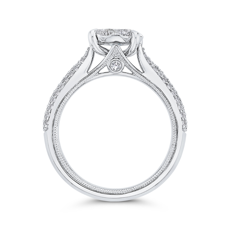 Diamond Engagement Ring in 14K White Gold
