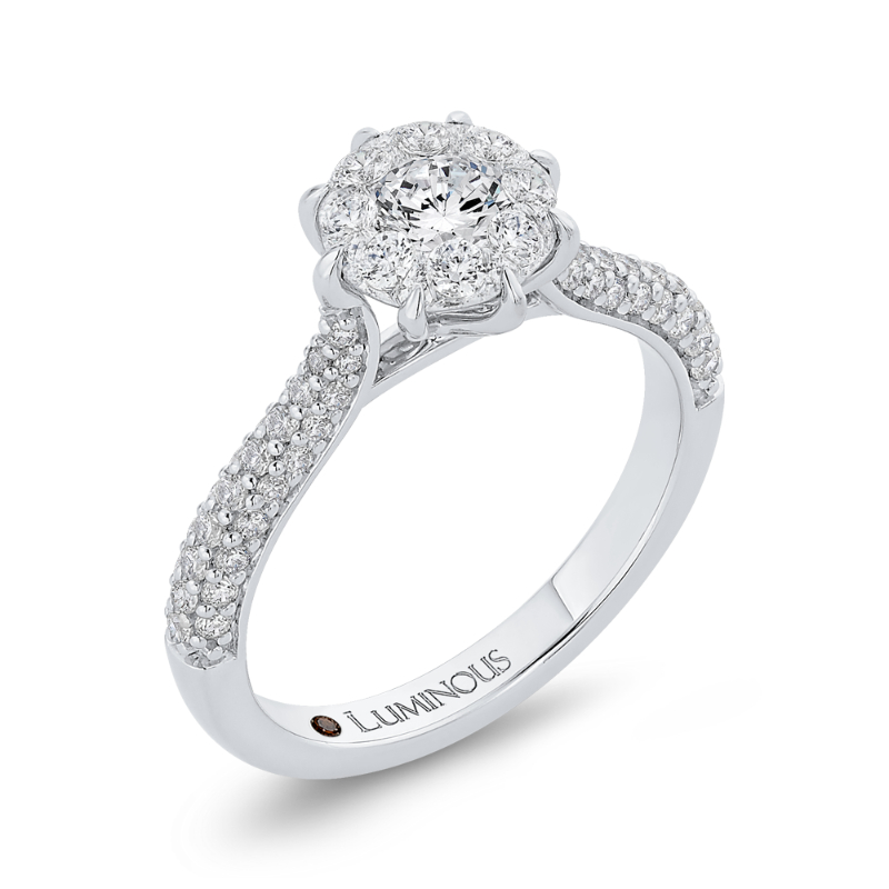 Diamond Engagement Ring in 14K White Gold