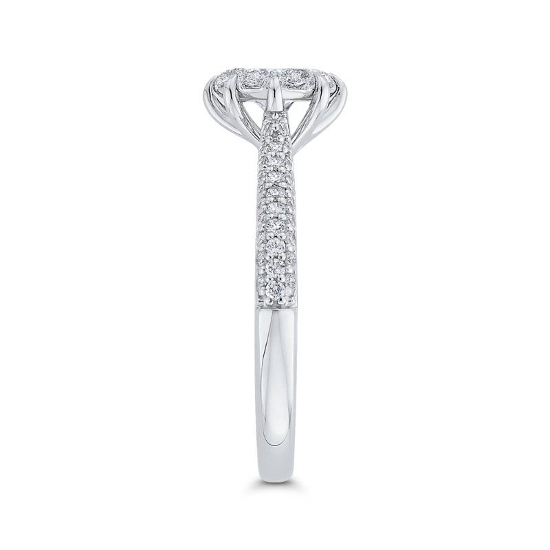 Diamond Engagement Ring in 14K White Gold