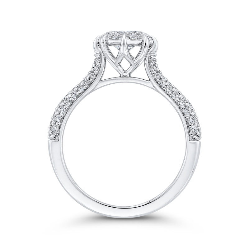 Diamond Engagement Ring in 14K White Gold