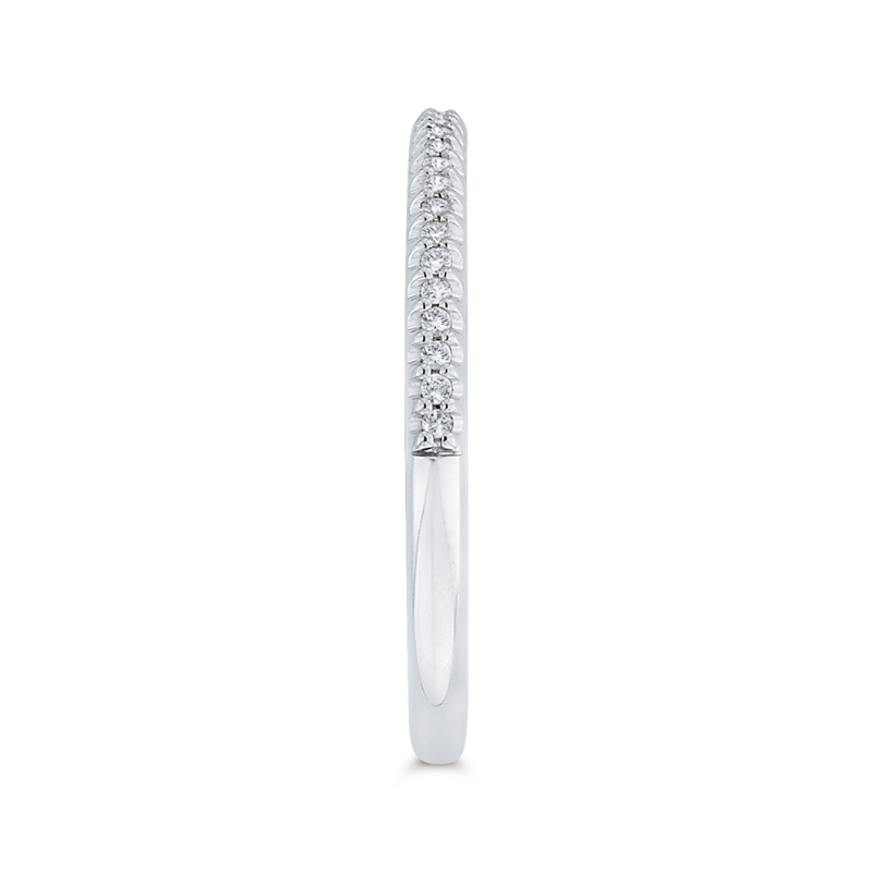 Diamond Half-Eternity Wedding Band in 14K White Gold