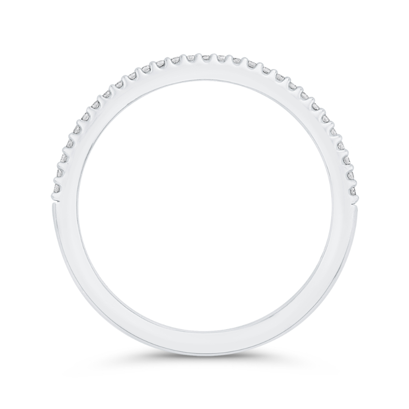 Diamond Half-Eternity Wedding Band in 14K White Gold