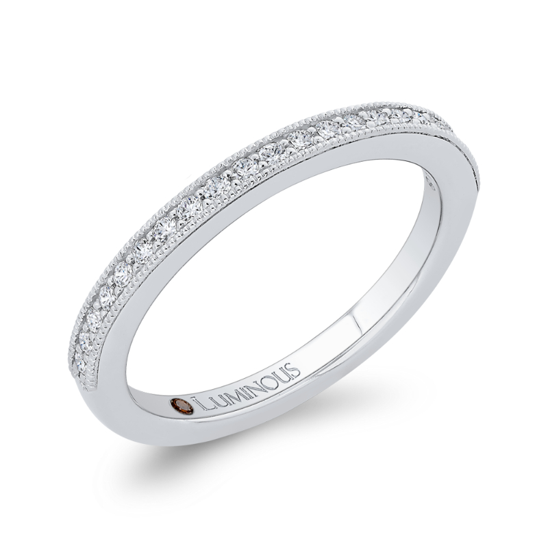 Diamond Half-Eternity Wedding Band in 14K White Gold