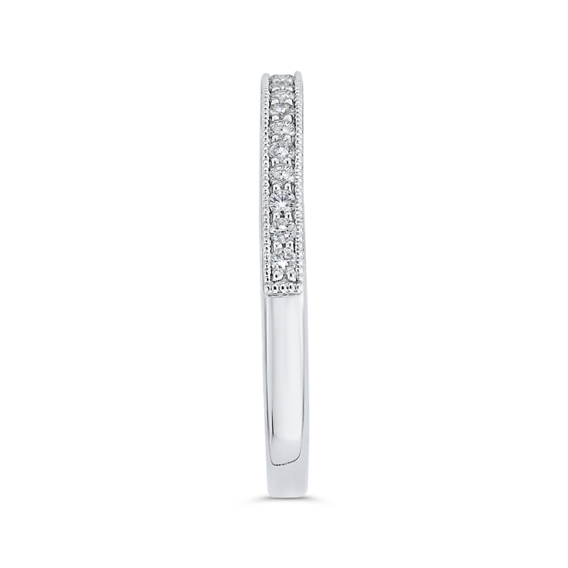 Diamond Half-Eternity Wedding Band in 14K White Gold