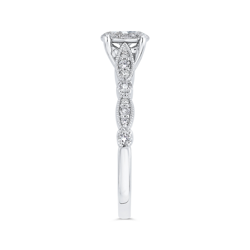 Diamond Engagement Ring in 14K White Gold