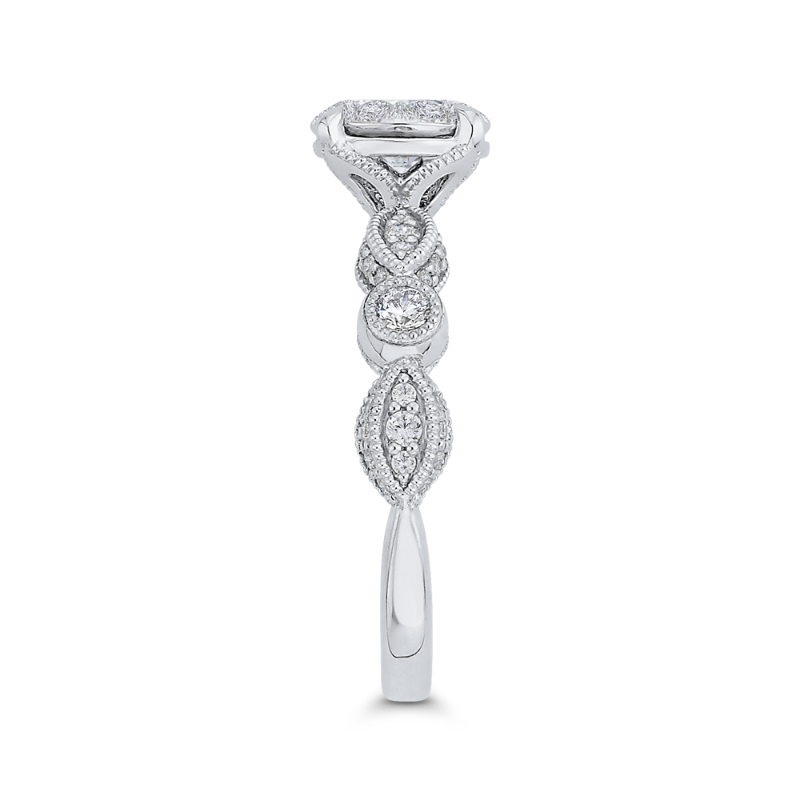 Diamond Engagement Ring in 14K White Gold