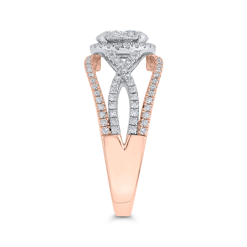 Diamond Fashion Ring in 14K Two Tone Gold