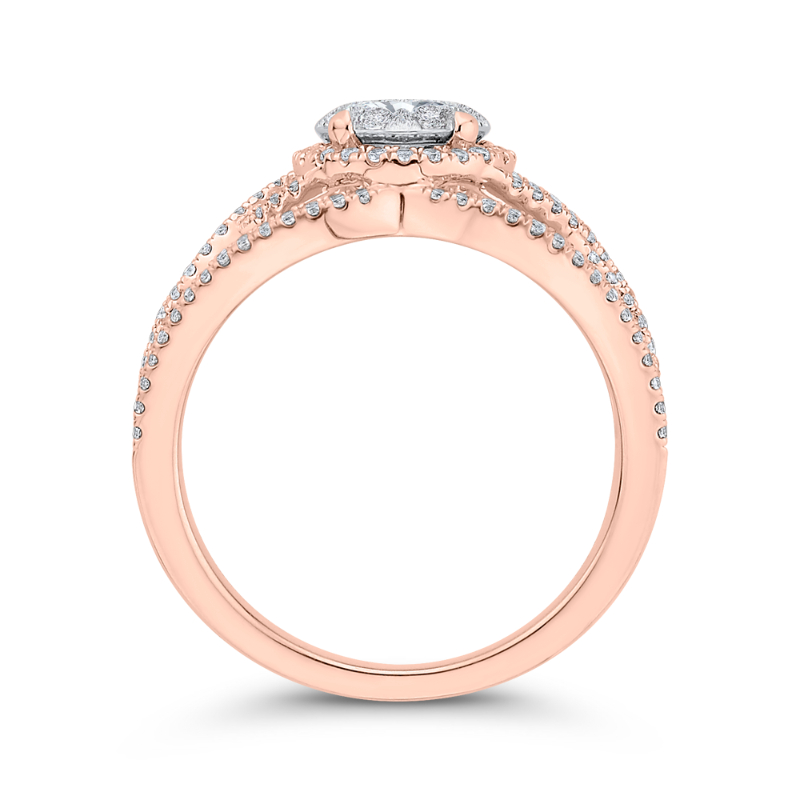 Diamond Fashion Ring in 14K Two Tone Gold