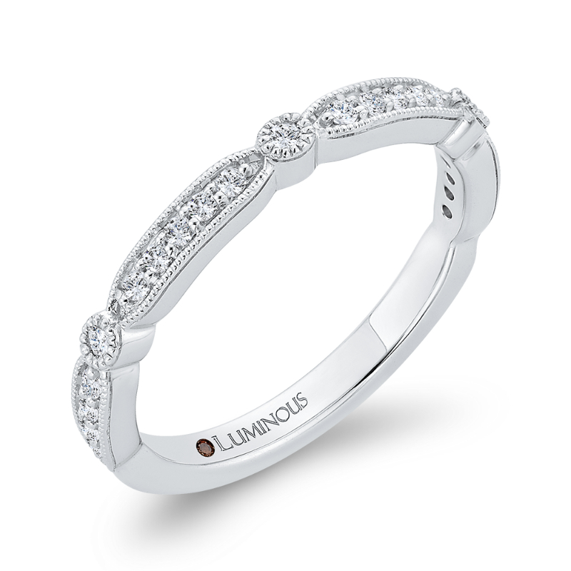Diamond Wedding Band in 14K White Gold