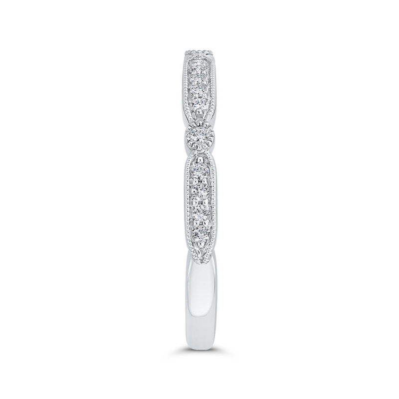 Diamond Wedding Band in 14K White Gold