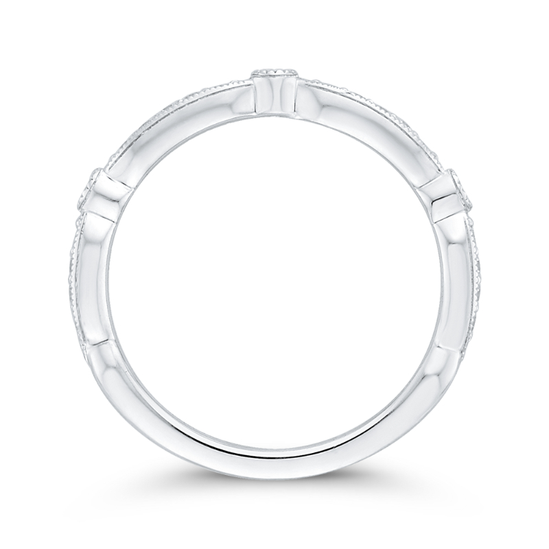 Diamond Wedding Band in 14K White Gold
