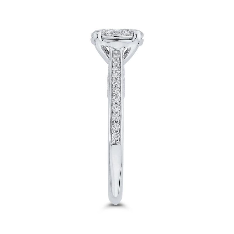 Diamond Engagement Ring in 14K White Gold