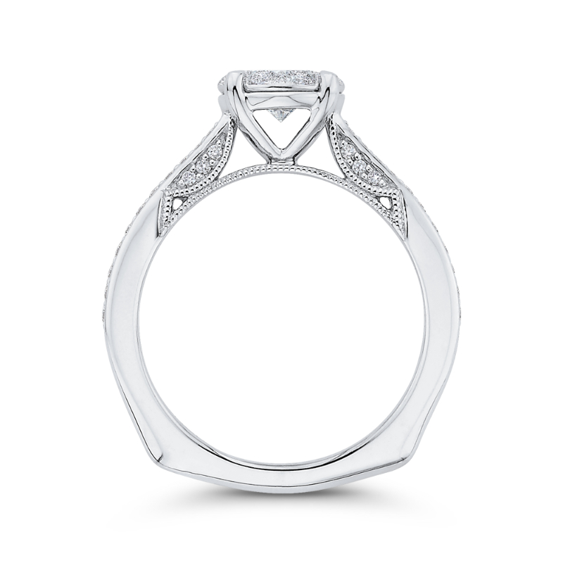 Diamond Engagement Ring in 14K White Gold
