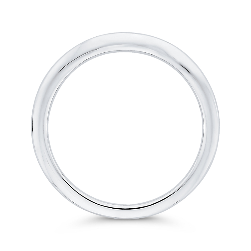 Plain Wedding Band in 14K White Gold