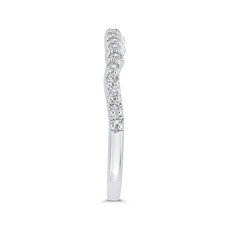 Diamond Wedding Band in 14K White Gold