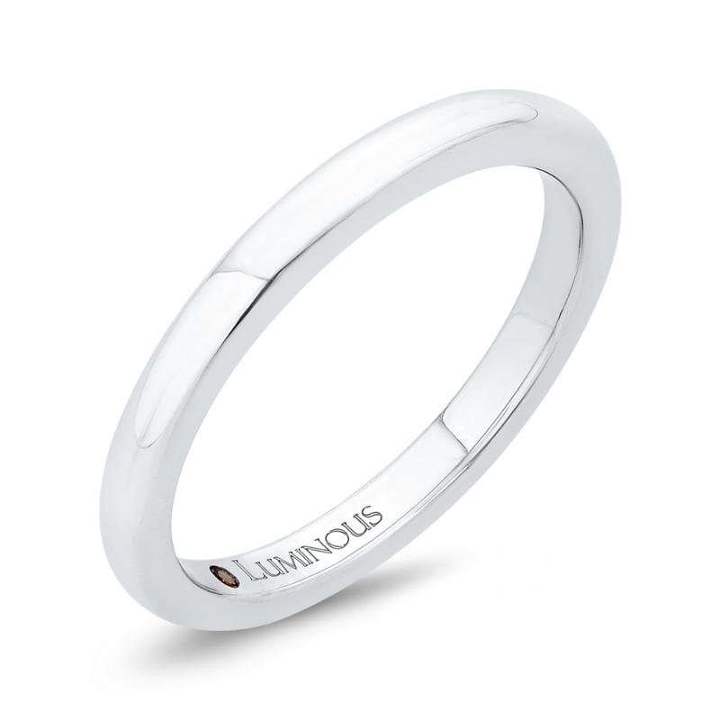 Plain Wedding Band in 14K White Gold