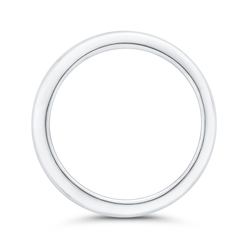 Plain Wedding Band in 14K White Gold