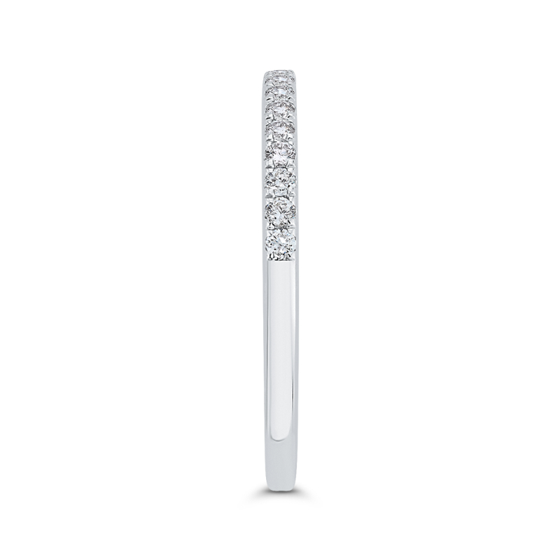 Diamond Half-Eternity Wedding Band in 14K White Gold