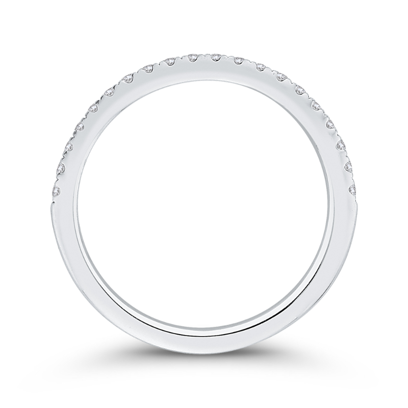 Diamond Half-Eternity Wedding Band in 14K White Gold
