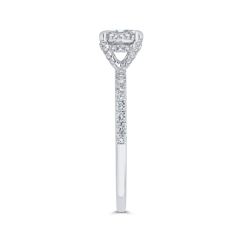 Diamond Engagement Ring in 14K White Gold