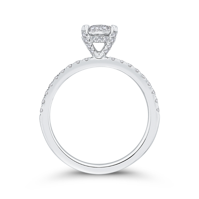 Diamond Engagement Ring in 14K White Gold