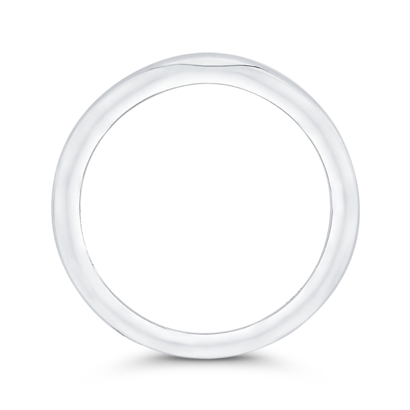 Plain Wedding Band in 14K White Gold