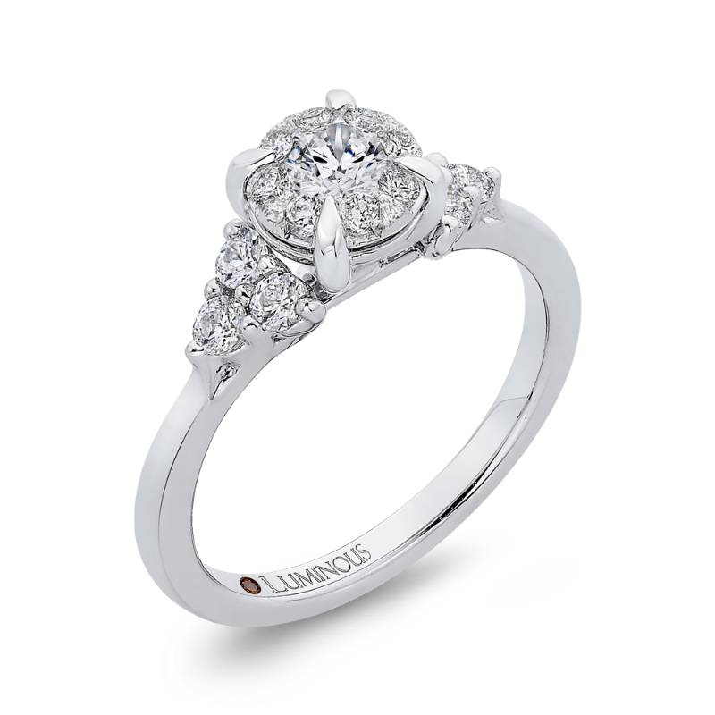 Diamond Engagement Ring in 14K White Gold