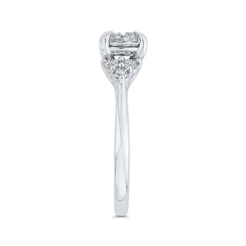Diamond Engagement Ring in 14K White Gold