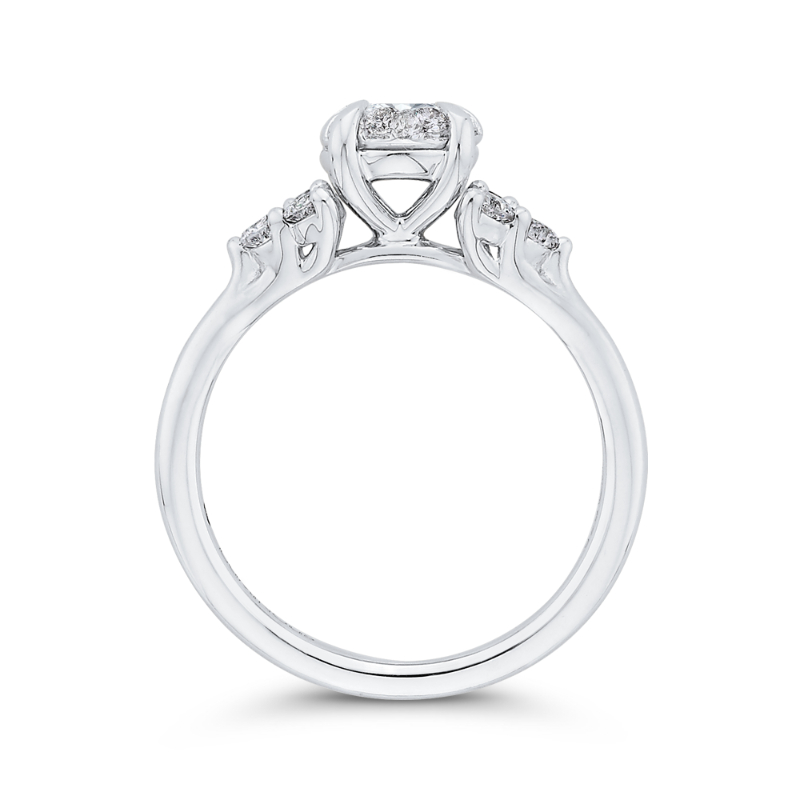 Diamond Engagement Ring in 14K White Gold