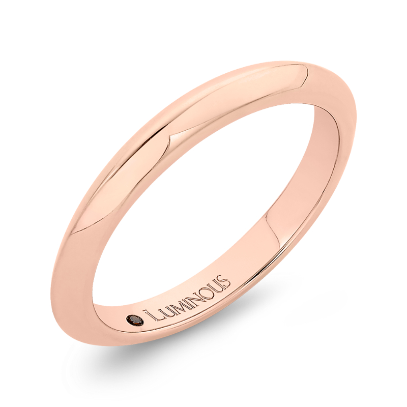 Plain Wedding Band in 14K Rose Gold